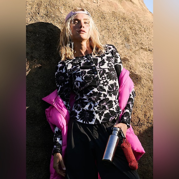 NEW Free People Movement Rally Printed Layer Long Sleeve - Picture 12 of 14